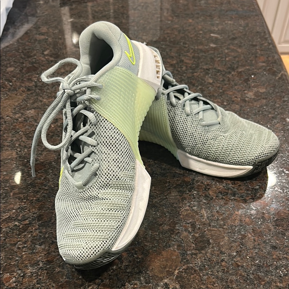 Nike Gray and Yellow Athletic Shoes